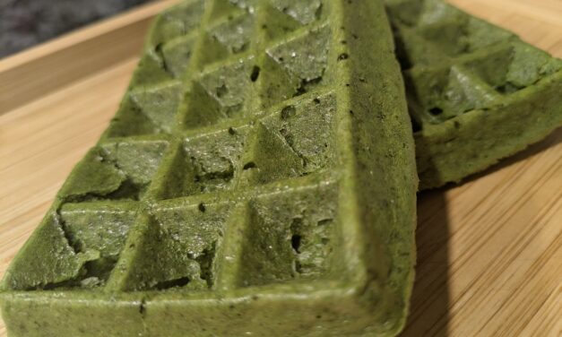 Gofres de acelgas saludables